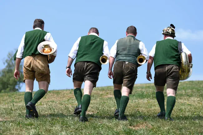Traditionelle Musiker im Salzkammergut